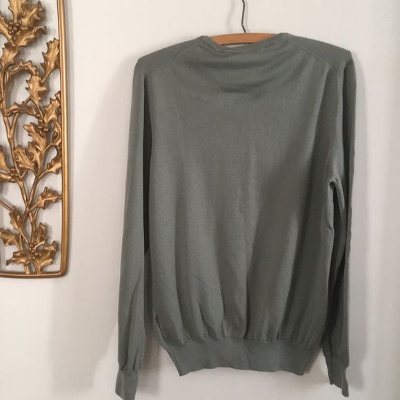 SOLD 🔥Gran Sasso Italy Cotton Crew Neck Sweater - Picture 4 of 6